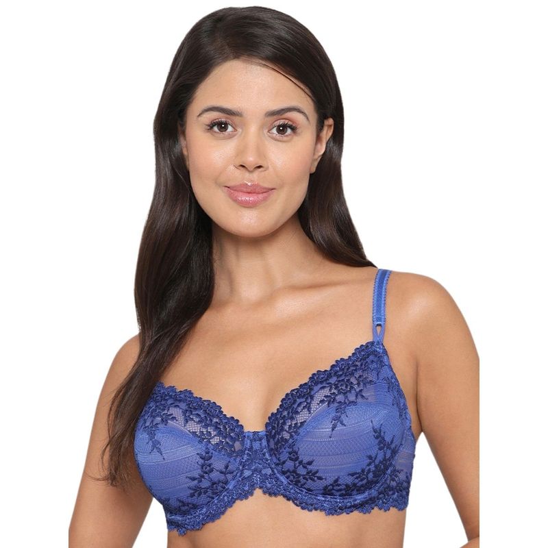 Wacoal Womens Embrace Lace Non Padded Wired Bridal Wear Fashion Bra-Blue (38C)