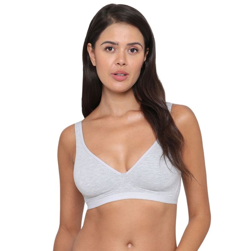Wacoal Womens Basics Essentials Non-Padded Non-Wired Full Cup T-Shirt Bra-Grey (38B)