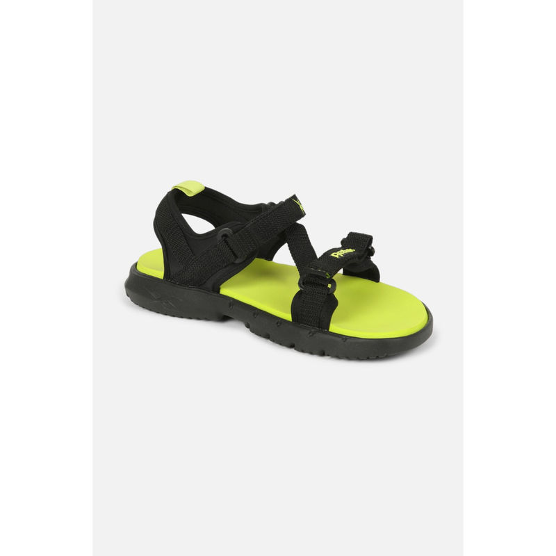 Reebok Black & Green Men Mount Sandals (UK 7)