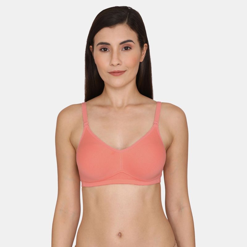 Zivame Beautiful Double Layered Non Wired Full Coverage Backless Bra Pink (Set of 2) (32C)