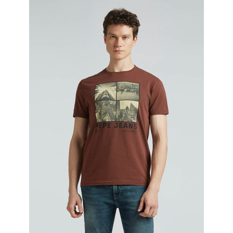 Pepe Jeans Green Graphic Print Short Sleeved T-Shirt (S)