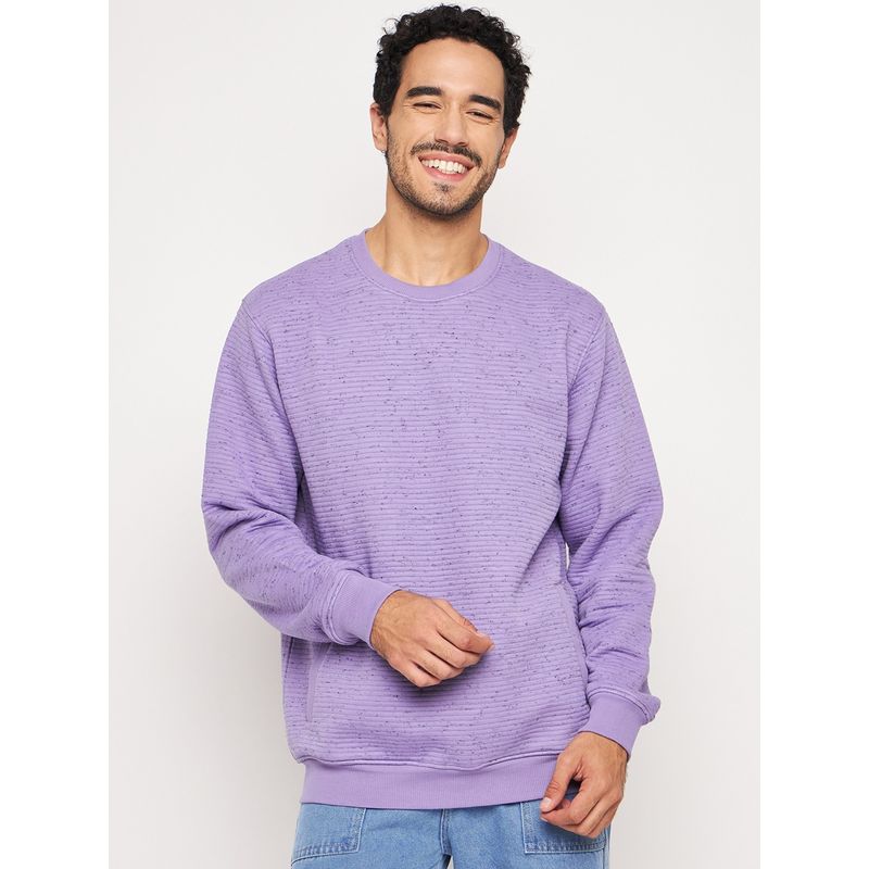 Club York Lilac Round Neck Sweatshirt (M)