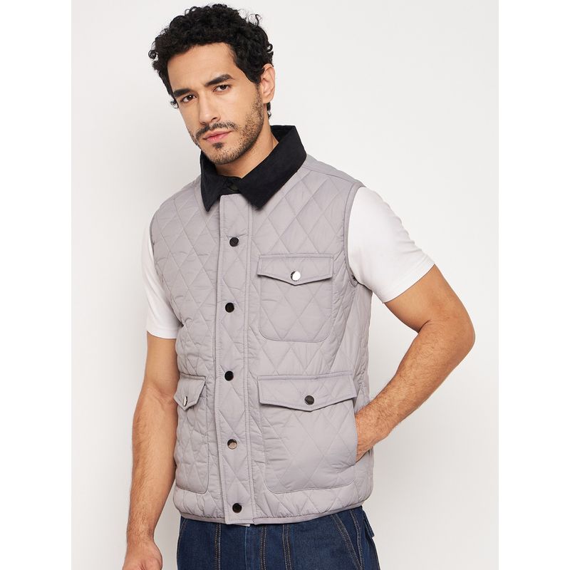 Club York Grey Front Zipper Jacket (S)