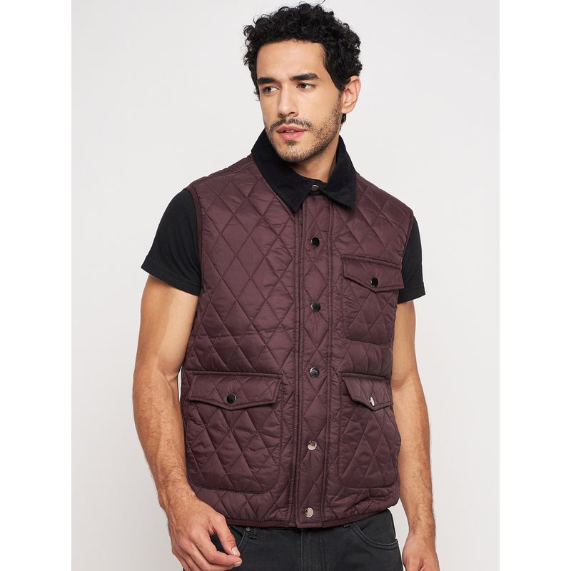 Club York Wine Front Zipper Jacket (S)