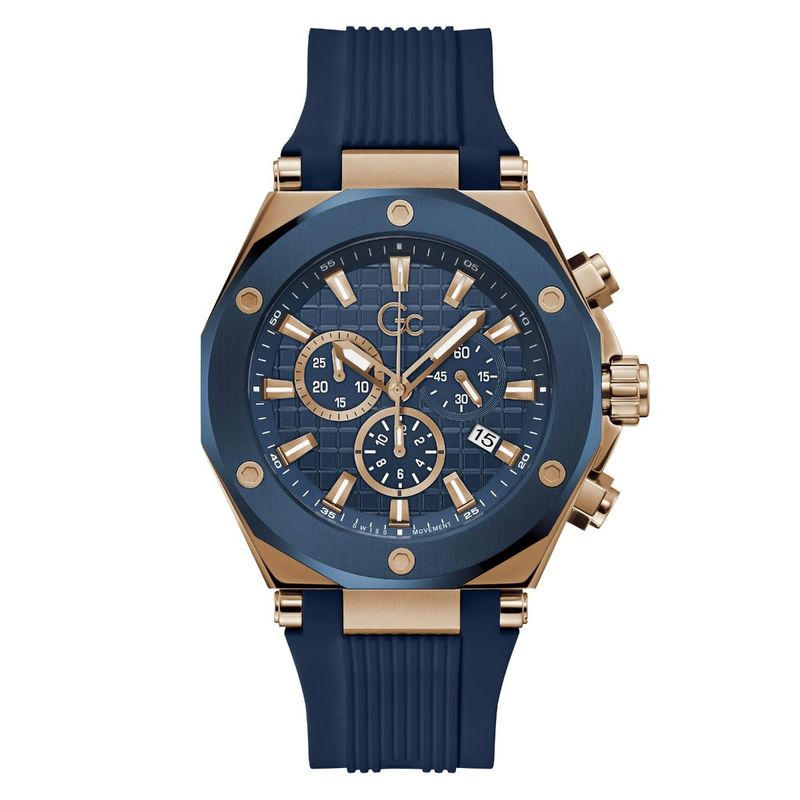 Buy GC Men Blue Round Analog Chronograph Watch Z18006G7MF (M) Online