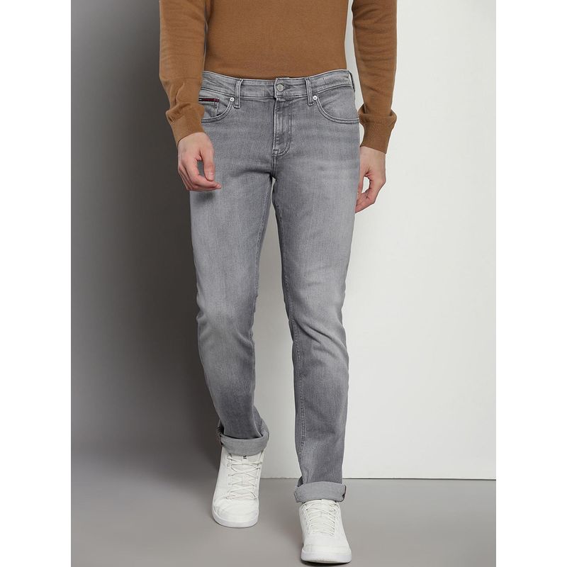 Buy Tommy Hilfiger Mens Grey Color Jeans Online