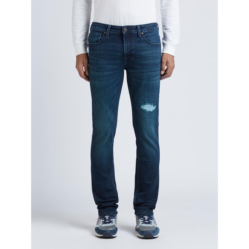 Pepe Jeans Scott Blue Low Rise Skinny Jeans (28)