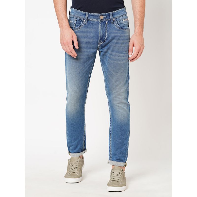 ROOKIES Mens Lowries Slim Knitted Jeans with Tapered Ankles (30)