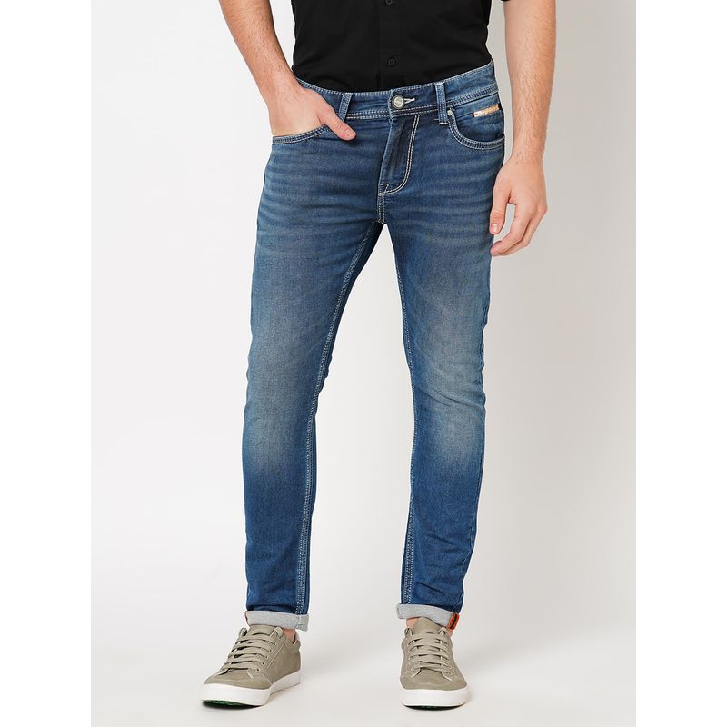 ROOKIES Mens Lowries Slim Knitted Jeans with Tapered Ankle (28)