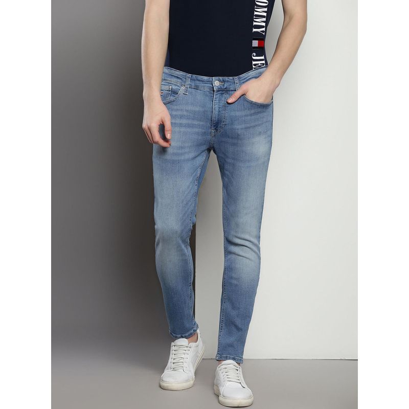 Tommy Hilfiger Blu Cotton Men Jeans