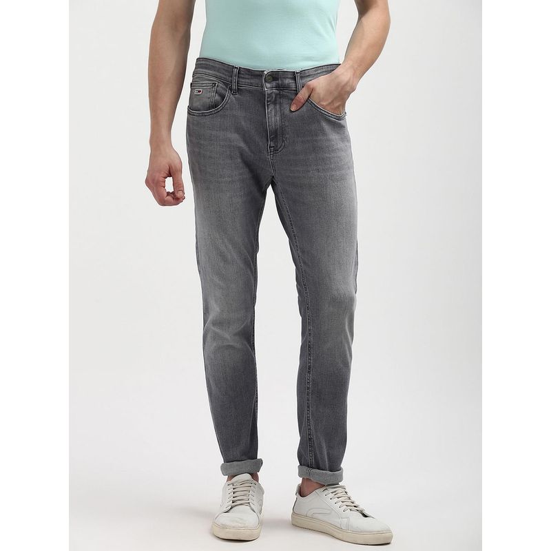 Buy Tommy Hilfiger Mens Grey Color Jeans Online