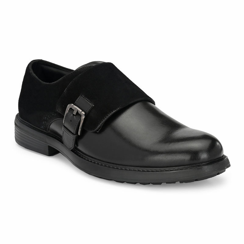 Hitz Black Leather Formal Shoes - Uk 6