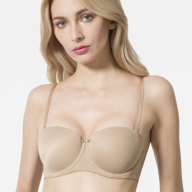 Van Heusen Women Power Grip Back & Padded 6-Way Strapless Bra - Skin (38C)