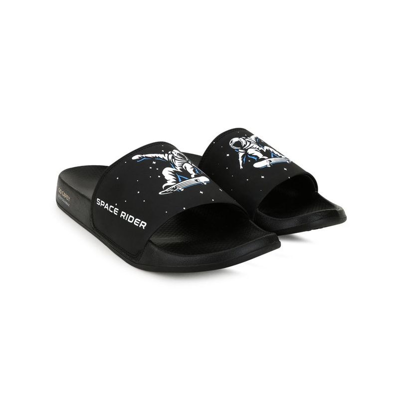 Campus Space Rider-sl Black Sliders - Uk 7