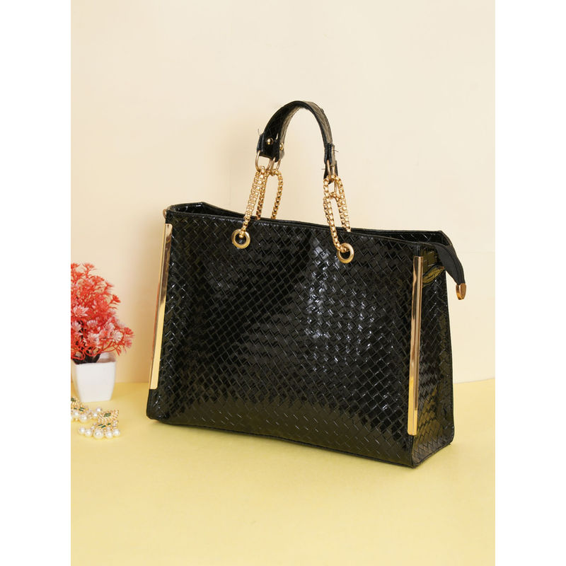 Buy Fabbhue Women Black Casual Handheld Bag Online