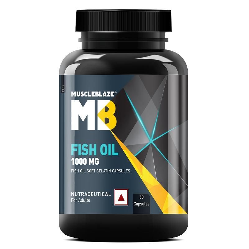 MuscleBlaze Fish Oil 1000mg Capsules