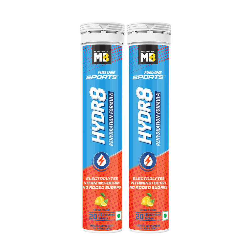 MuscleBlaze Fuel One Sports Hydr8 Effervescent Tablets - Lemon Tablets