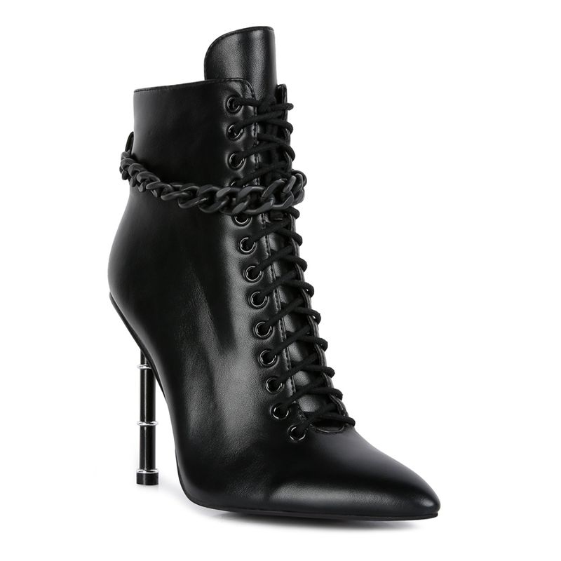 London Rag Solid Black Casual Boots (EURO 38)