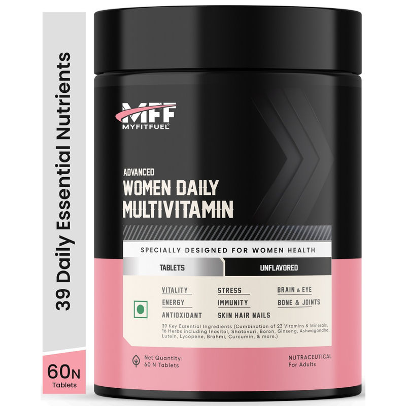 MyFitFuel Women Advance Daily Essential Multivitamin- 37 Herbs, Vitamins & Minerals (60 capsules)
