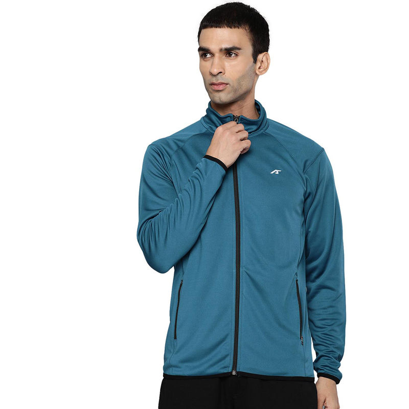 Alcis Men Solid Teal Jackets (S)