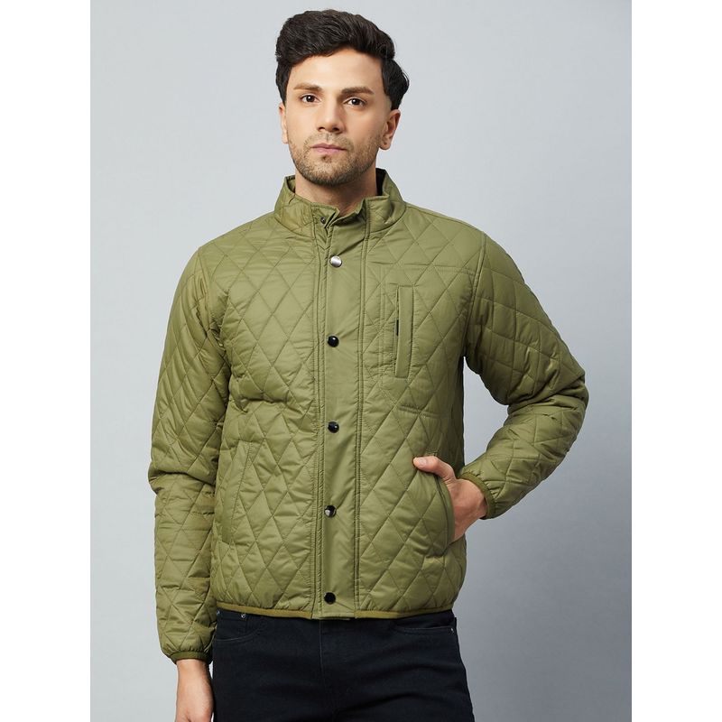 Club York Olive Front Button Jacket (S) (S)