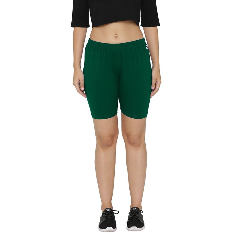 dark green cycling shorts