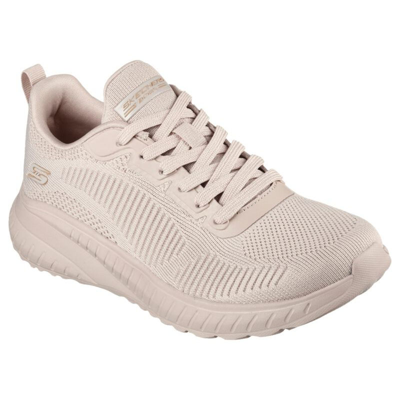 SKECHERS BOBS SQUAD CHAOS - FACE OFF Natural LACE UP (UK 5)