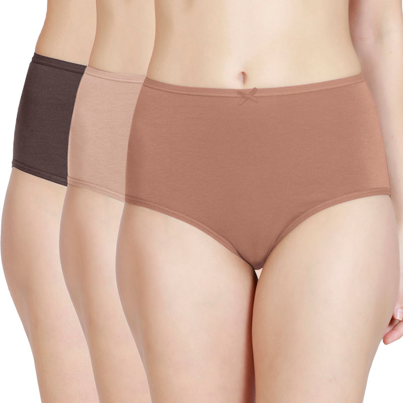 Nykd by Nykaa Women Hipster NYP100 Dusky Peach Nude (Pack of 3) (M)