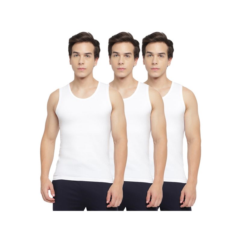 La Intimo Broad Support White Vest (L)