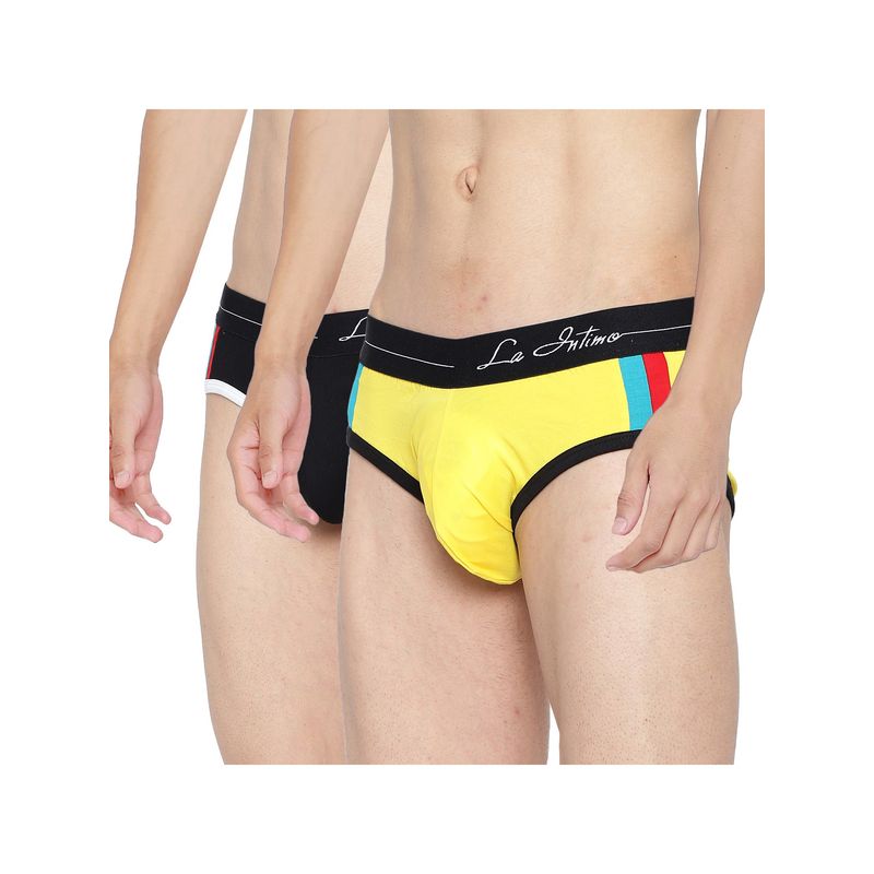 La Intimo Multicolor Double Stripe Regular Brief (S)