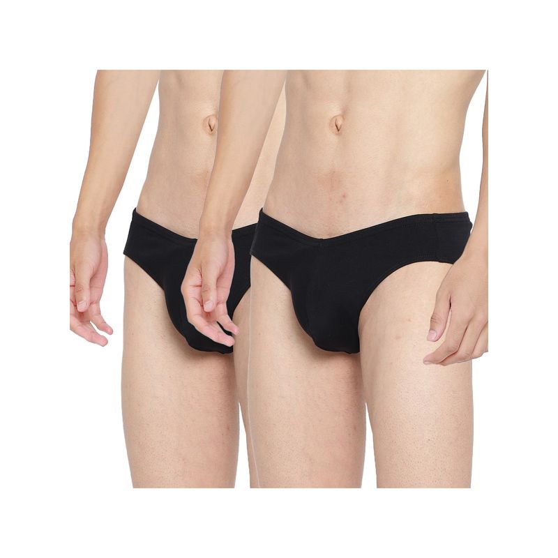La Intimo Ultra-Soft Black Brief (S)
