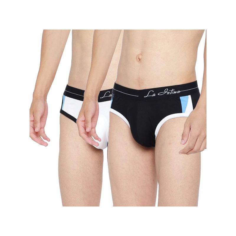 La Intimo Multicolor Solid Modern Pattern Brief (S)