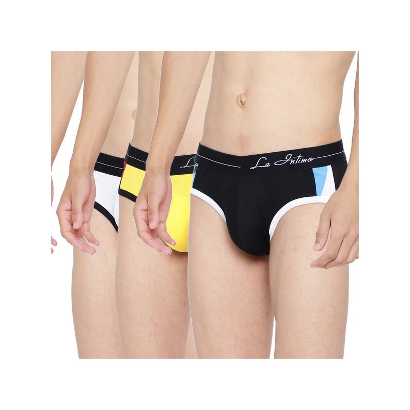La Intimo Multicolor Modern Pattern Brief (S)
