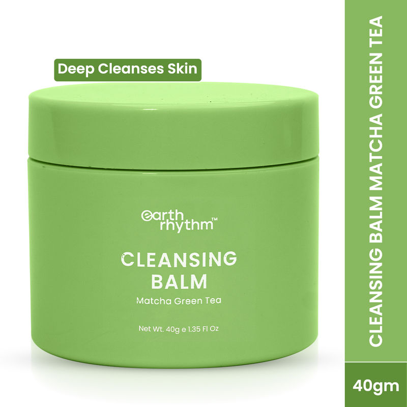 Earth Rhythm Cleansing Balm with Matcha Green Tea, Eliminates Dead Skin Cells