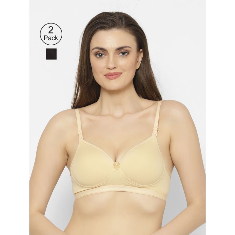 Floret Lightly Padded T-Shirt Bra (Pack of 2) (36B)