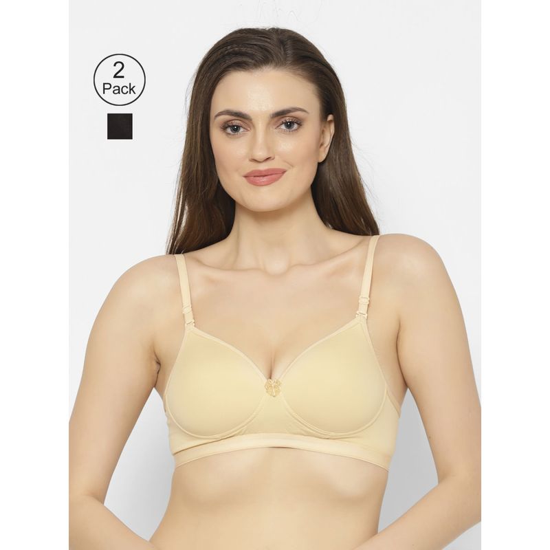 Floret Lightly Padded T-Shirt Bra (Pack of 2) (30B)