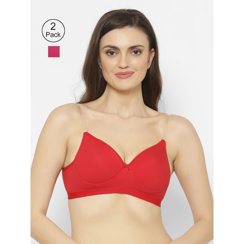 Floret Lightly Padded T-Shirt Bra (Pack of 2) (30B)
