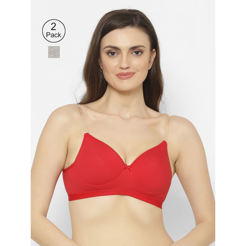 Floret Lightly Padded T-Shirt Bra (Pack of 2) (30B)