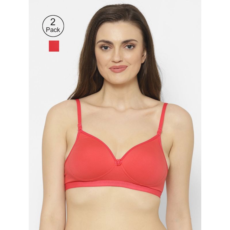Floret Lightly Padded T-Shirt Bra (Pack of 2) (30B)
