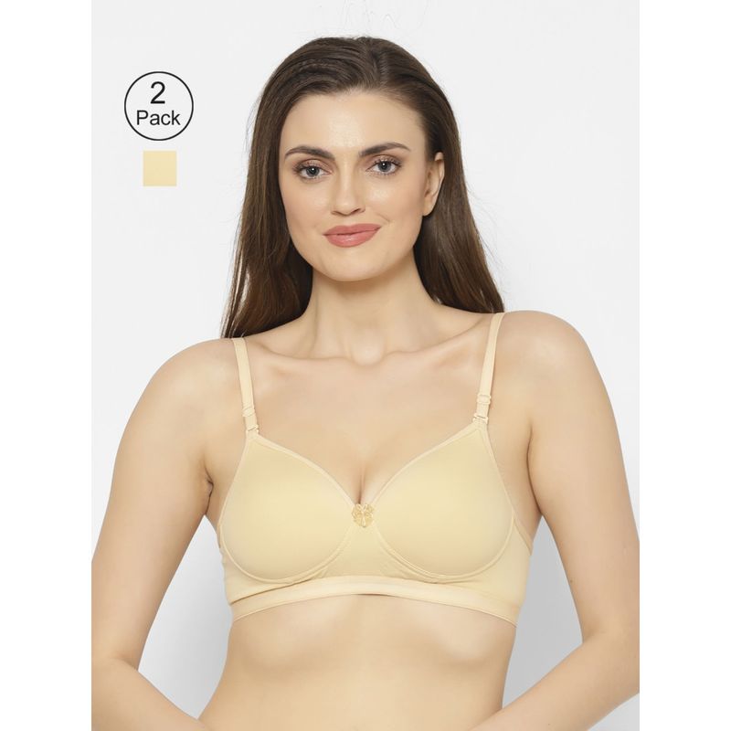 Floret Lightly Padded T-Shirt Bra (Pack of 2) (36B)