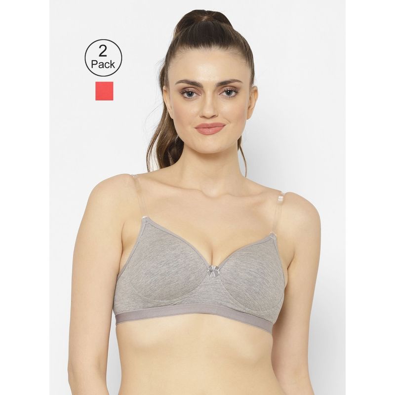Floret Lightly Padded T-Shirt Bra (Pack of 2) (30B)