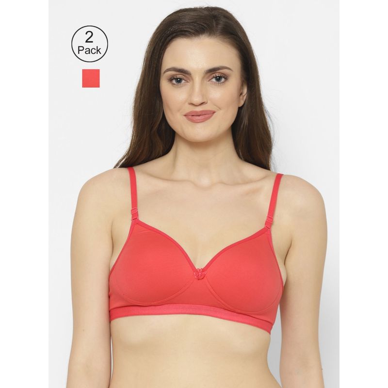 Floret Lightly Padded T-Shirt Bra (Pack of 2) (30B)