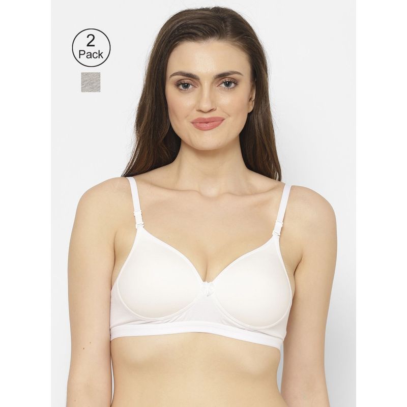 Floret Lightly Padded T-Shirt Bra (Pack of 2) (34B)