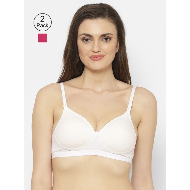 Floret Lightly Padded T-Shirt Bra (Pack of 2) (30B)