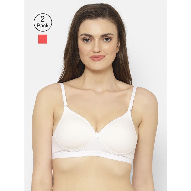 Floret Lightly Padded T-Shirt Bra (Pack of 2) (30B)