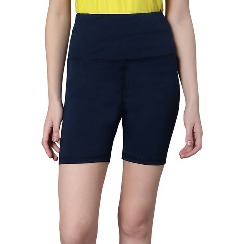 Omtex Aura Shorts for Women Skinny Fit High Waisted Athletic Shorts Airforce (S)