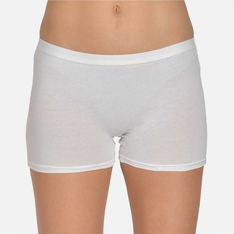 Mod & Shy Women Solid Shorts - White (XXL)