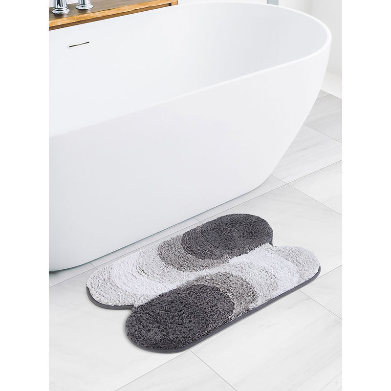 Obsessions Quick Dry Anti Skid Bath Mat, Grey Buy Obsessions Quick Dry