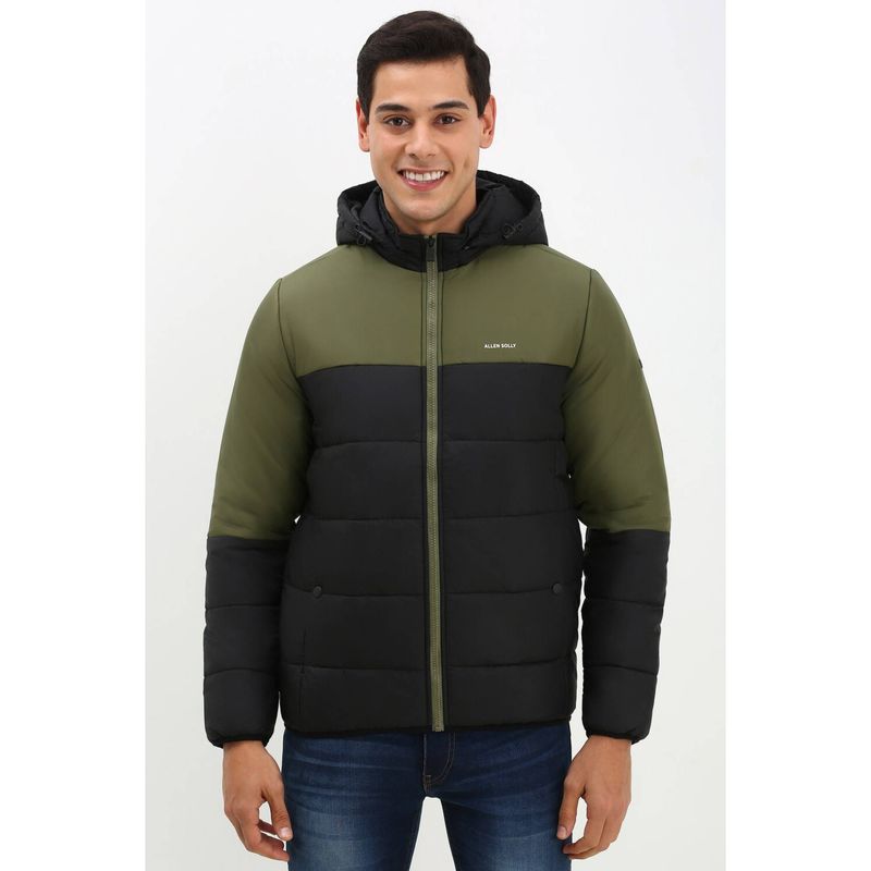 Allen Solly Men Black Full Sleeves Casual Jacket (S)