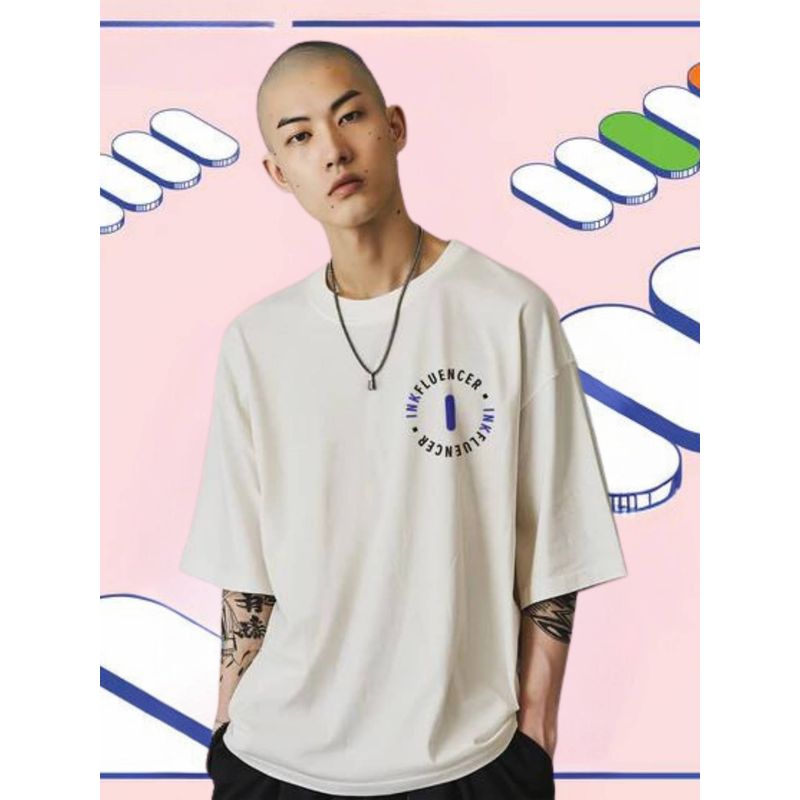 A47 Uncle Samsher Says Vote Off-White Oversized T-Shirt (XL)